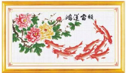 十字绣中国风情[春天]鸿运当头