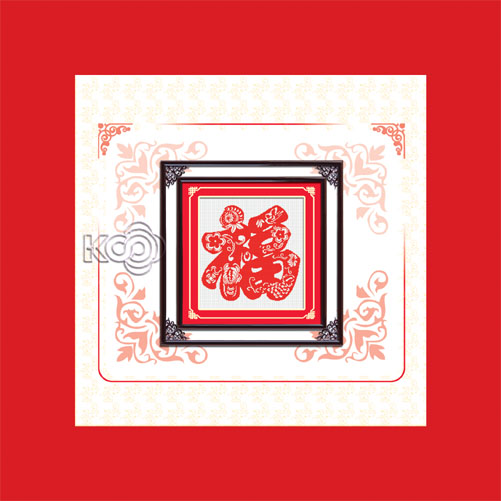 十字绣中国风情ks 迎春福