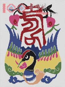 十字绣中国风情蒙娜丽莎 贺寿