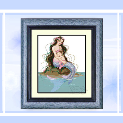 十字绣人物kec 母子情