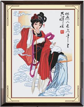 十字绣人物皇室 千里共婵娟