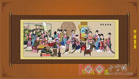 十字绣人物K100 琴棋书画
