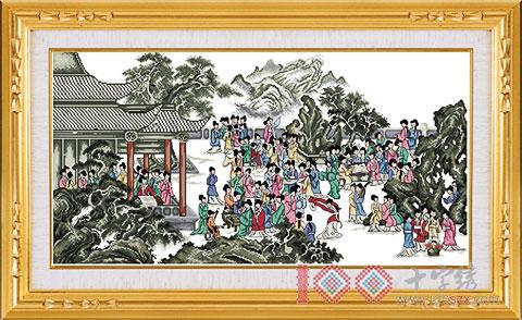 十字绣人物K100 百宴图