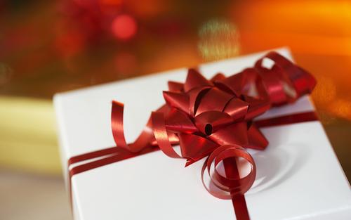 圣诞小装饰摄影壁纸（礼品盒）